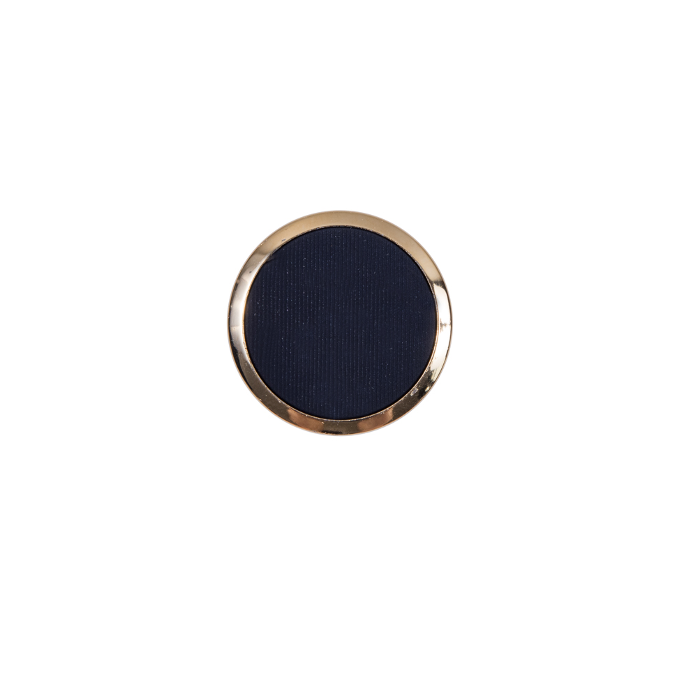 Italian Navy and Gold Plastic Shank-Back Button – 20L/12.5mm Italian Navy and Gold Plastic Shank-Back Button – 20L/12.5mm