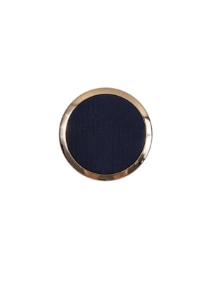 Italian Navy and Gold Plastic Shank-Back Button – 20L/12.5mm Italian Navy and Gold Plastic Shank-Back Button – 20L/12.5mm