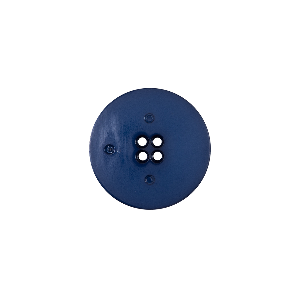 Italian Navy Textural Plastic Button - 24L/15mm