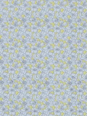 Limelight and White Floral Printed Cotton Poplin Limelight and White Floral Printed Cotton Poplin