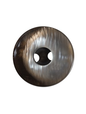 Italian Black and Copper Iridescent 2-Hole Button – 36L/23mm Italian Black and Copper Iridescent 2-Hole Button – 36L/23mm