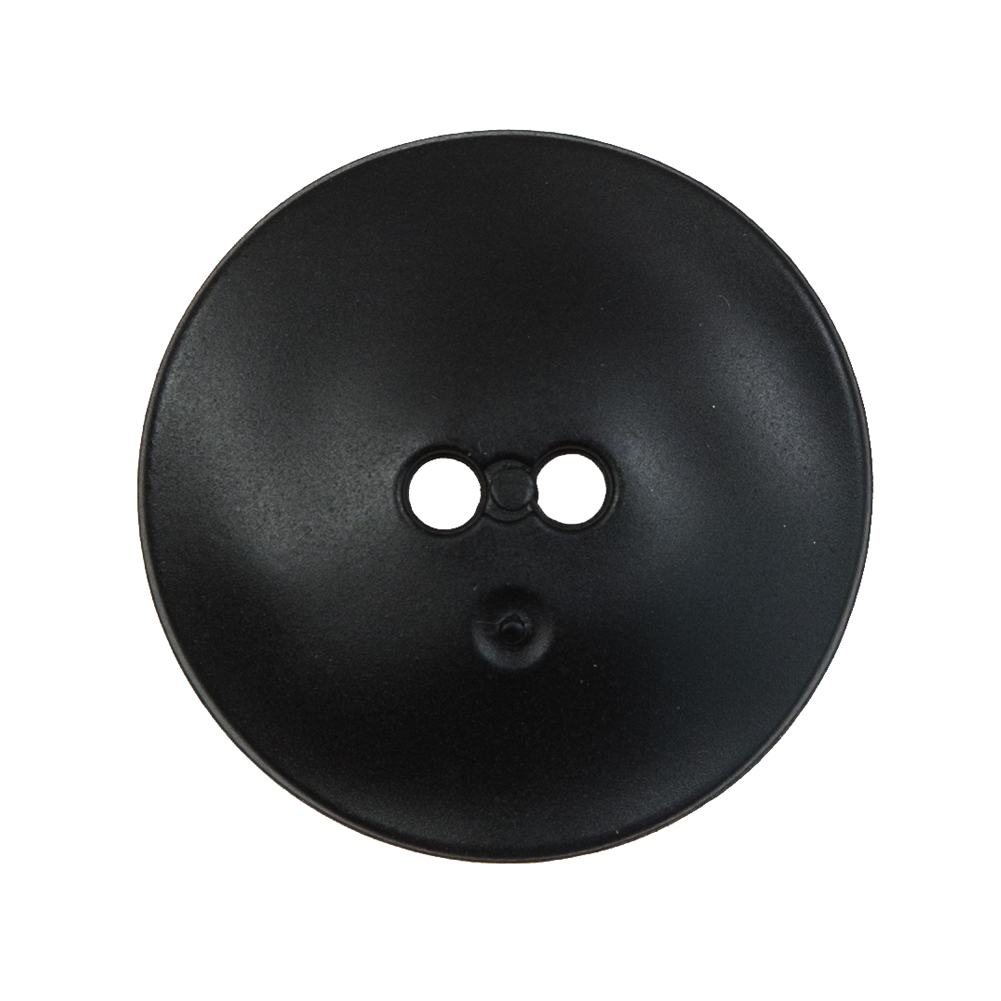 Matte Black Concaving 2-Hole Button – 44L/28mm Matte Black Concaving 2-Hole Button – 44L/28mm