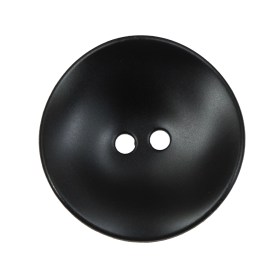 Matte Black Concaving 2-Hole Button – 44L/28mm Matte Black Concaving 2-Hole Button – 44L/28mm
