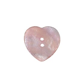 Italian Pink Heart-Shaped Shell Button – 32L/20mm Italian Pink Heart-Shaped Shell Button – 32L/20mm