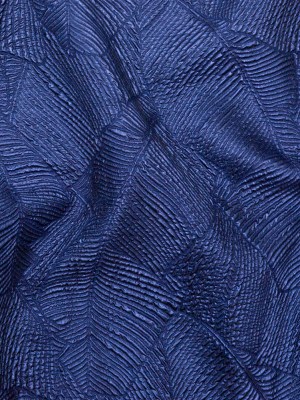 Luminous Royal Blue Double-Layer Organza Brocade Luminous Royal Blue Double-Layer Organza Brocade