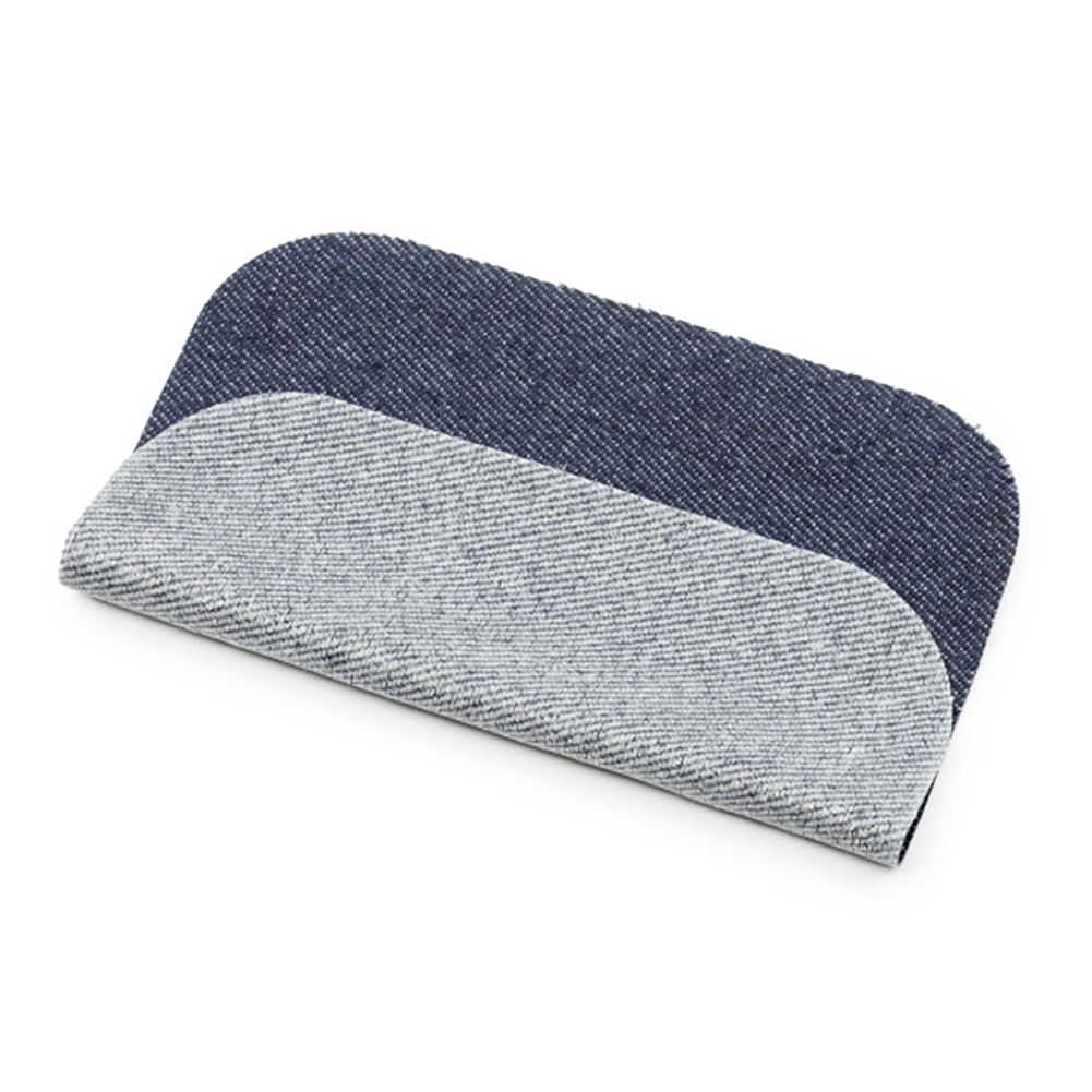 Dritz Assorted Size Denim Iron-On Patches - Assorted Colors - 12 PC