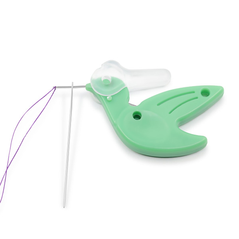 Dritz Hummingbird Needle Threader - Green