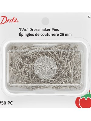 Dritz Dressmaker Pins – 1.0625″ Nickel – 750 ct Dritz Dressmaker Pins – 1.0625″ Nickel – 750 ct