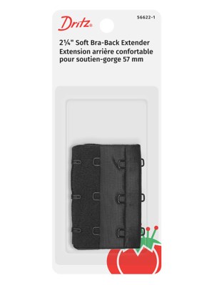 Dritz Soft Bra-Back Extender – Black – 2.25″ Dritz Soft Bra-Back Extender – Black – 2.25″
