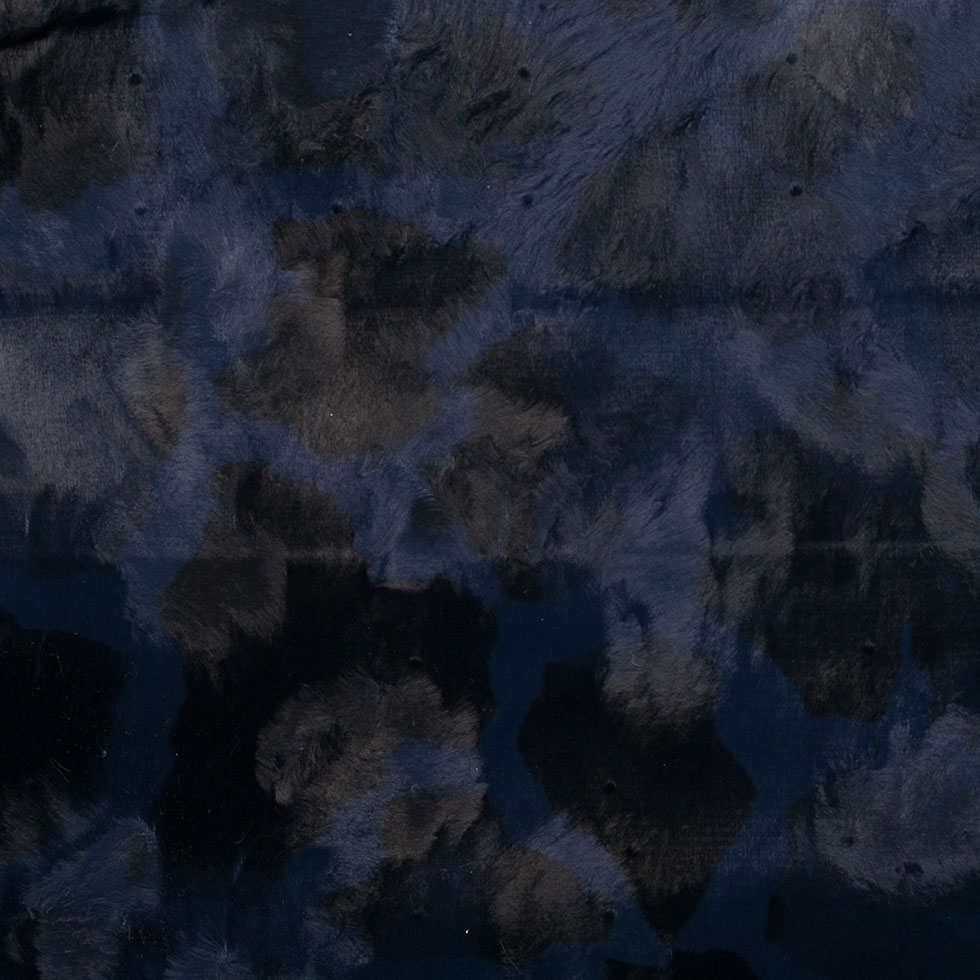 Estate Blue and Black Faux Fur Estate Blue and Black Faux Fur