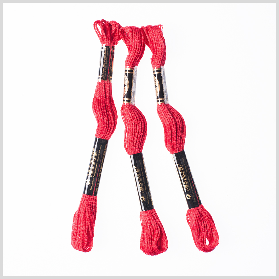 3-Pack DMC Size 6 Embroidery Floss #321 Christmas Red 3-Pack DMC Size 6 Embroidery Floss #321 Christmas Red