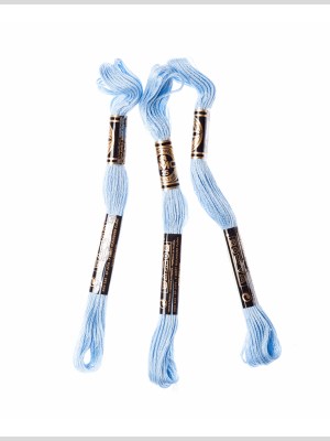 3-Pack DMC Size 6 Embroidery Floss #800 Pale Delft Blue 3-Pack DMC Size 6 Embroidery Floss #800 Pale Delft Blue