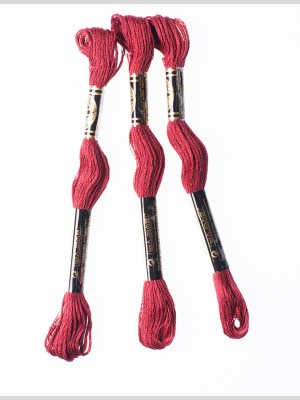 3-Pack DMC Size 6 Embroidery Floss #815 Medium Garnet 3-Pack DMC Size 6 Embroidery Floss #815 Medium Garnet