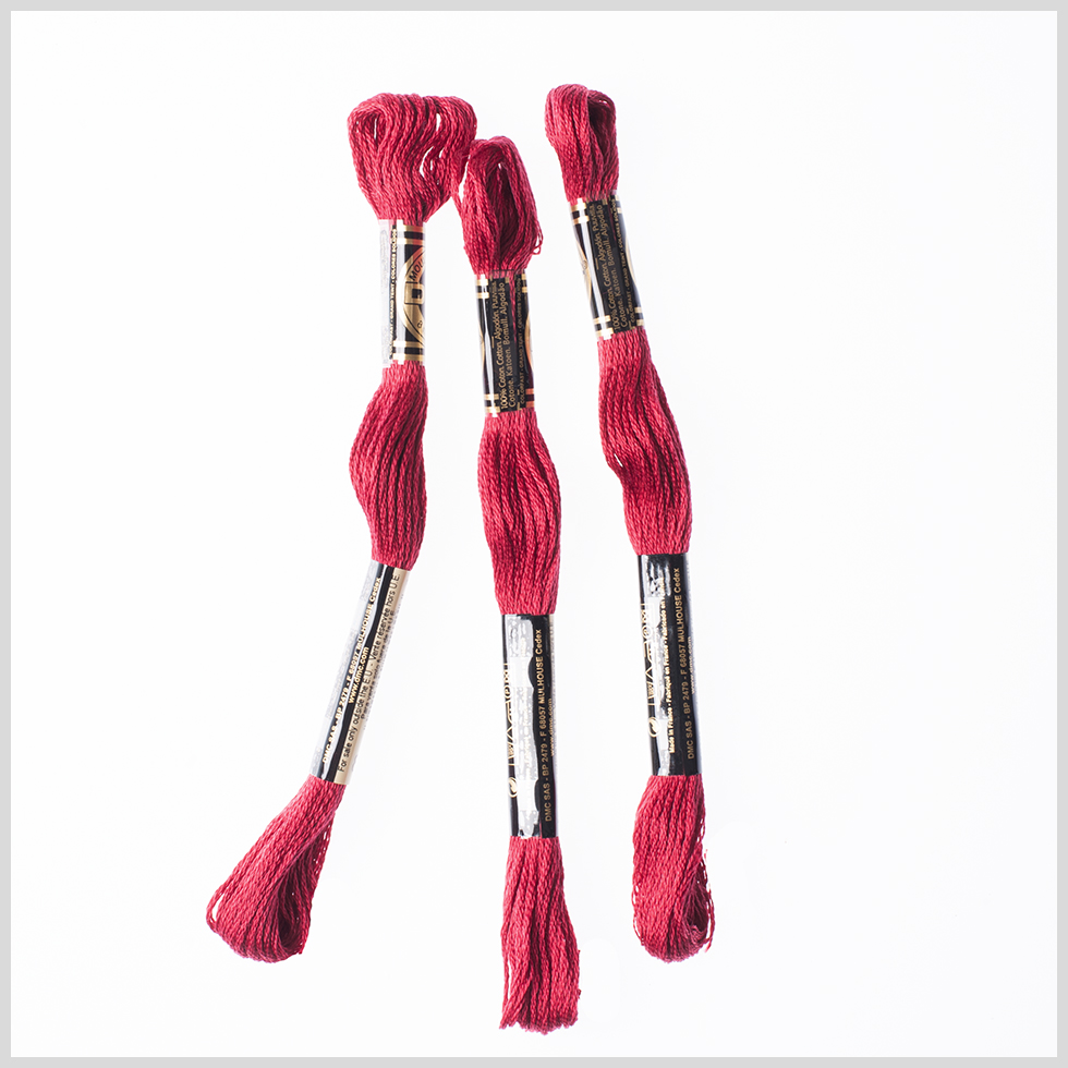 3-Pack DMC Size 6 Embroidery Floss #816 Garnet 3-Pack DMC Size 6 Embroidery Floss #816 Garnet