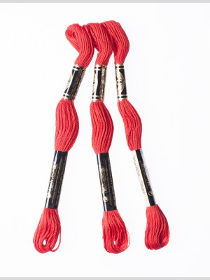 3-Pack DMC Size 6 Embroidery Floss #817 High Risk Red 3-Pack DMC Size 6 Embroidery Floss #817 High Risk Red