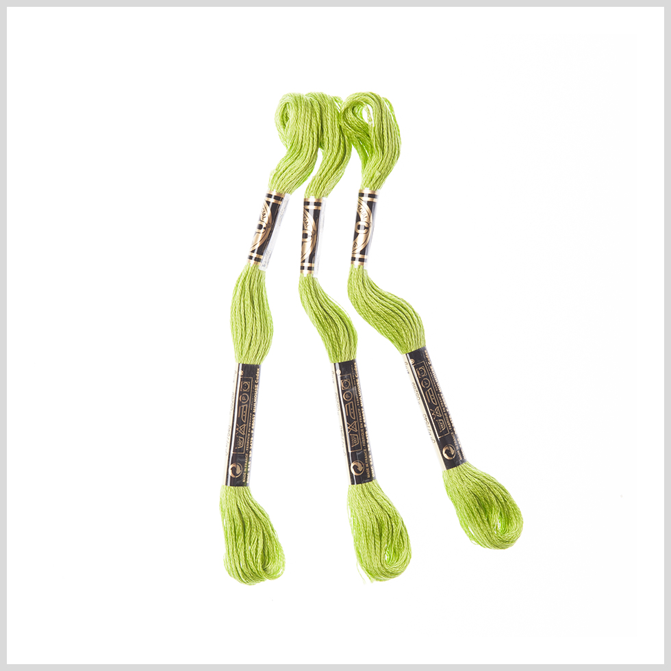 3-Pack DMC Size 6 Embroidery Floss #907 Light Parrot Green 3-Pack DMC Size 6 Embroidery Floss #907 Light Parrot Green