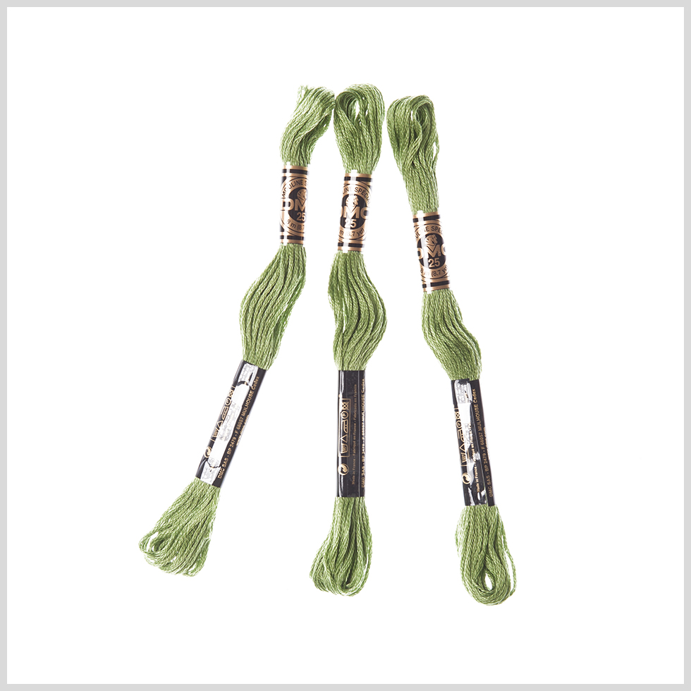 3-Pack DMC Size 6 Embroidery Floss #3347 Foliage 3-Pack DMC Size 6 Embroidery Floss #3347 Foliage