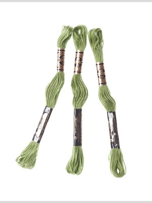 3-Pack DMC Size 6 Embroidery Floss #3347 Foliage 3-Pack DMC Size 6 Embroidery Floss #3347 Foliage