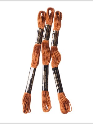 3-Pack DMC Size 6 Embroidery Floss #434 Cashew 3-Pack DMC Size 6 Embroidery Floss #434 Cashew