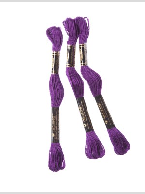 3-Pack DMC Size 6 Embroidery Floss #550 Pansy 3-Pack DMC Size 6 Embroidery Floss #550 Pansy