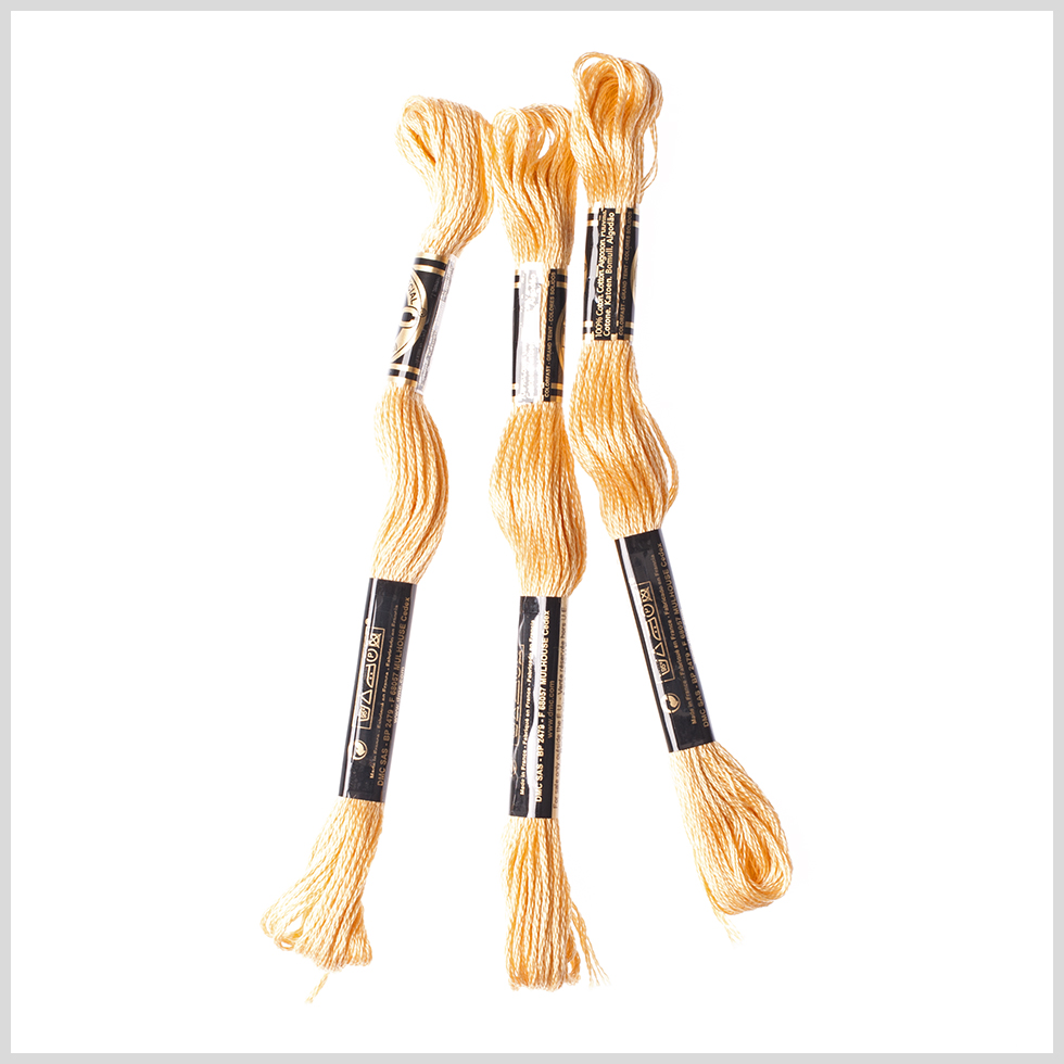 3-Pack DMC Size 6 Embroidery Floss #676 Mimosa 3-Pack DMC Size 6 Embroidery Floss #676 Mimosa