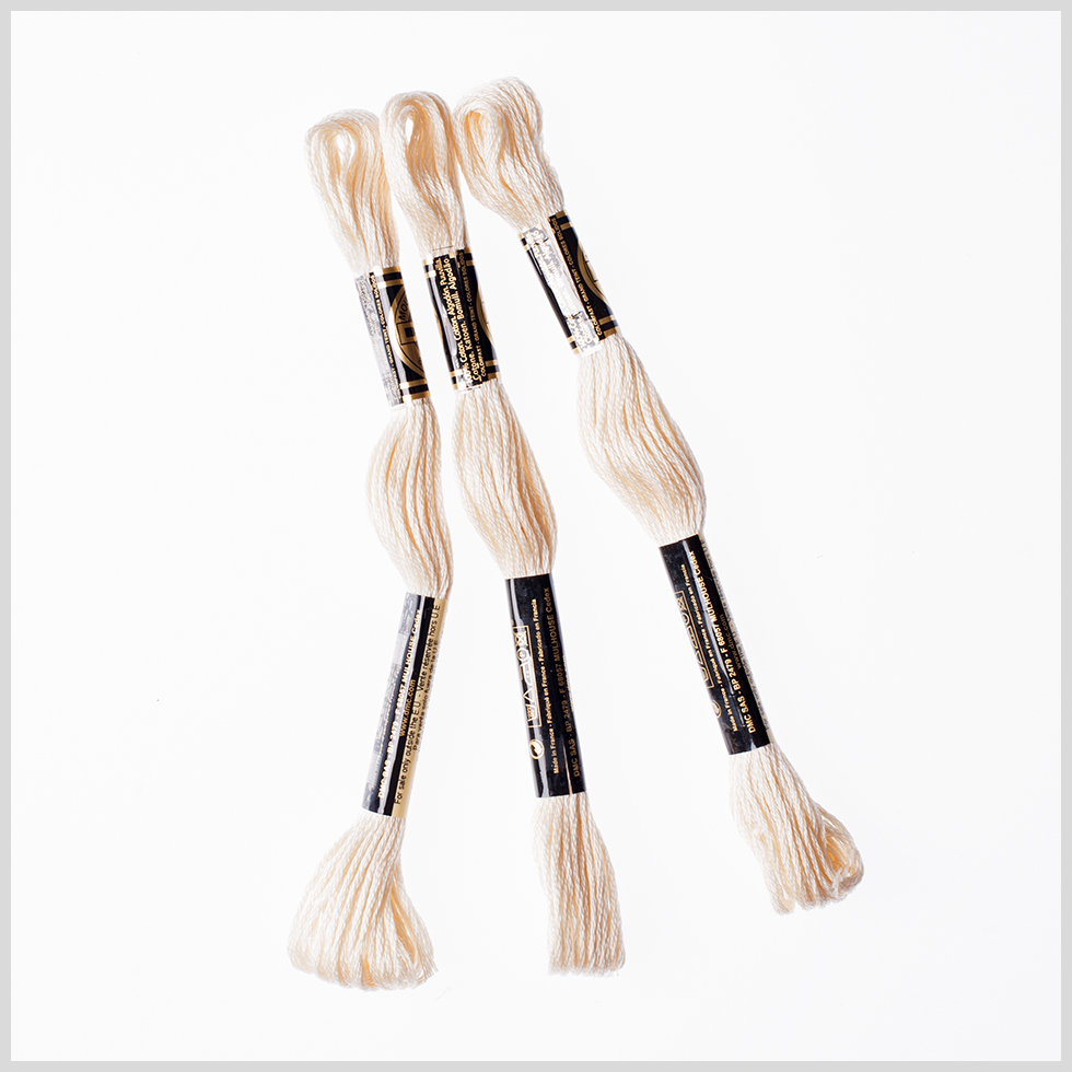 3-Pack DMC Size 6 Embroidery Floss #712 Cream (3 Pack) 3-Pack DMC Size 6 Embroidery Floss #712 Cream (3 Pack)