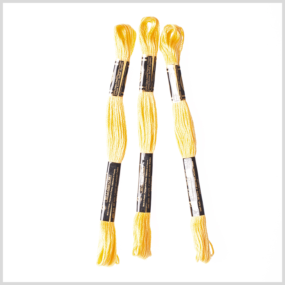 3-Pack DMC Size 6 Embroidery Floss #726 Lemon Chrome 3-Pack DMC Size 6 Embroidery Floss #726 Lemon Chrome