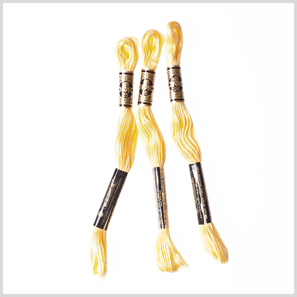 3-Pack DMC Size 6 Embroidery Floss #727 Sunshine 3-Pack DMC Size 6 Embroidery Floss #727 Sunshine