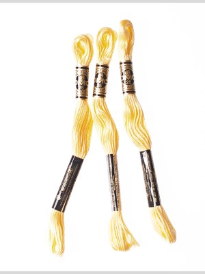 3-Pack DMC Size 6 Embroidery Floss #727 Sunshine 3-Pack DMC Size 6 Embroidery Floss #727 Sunshine