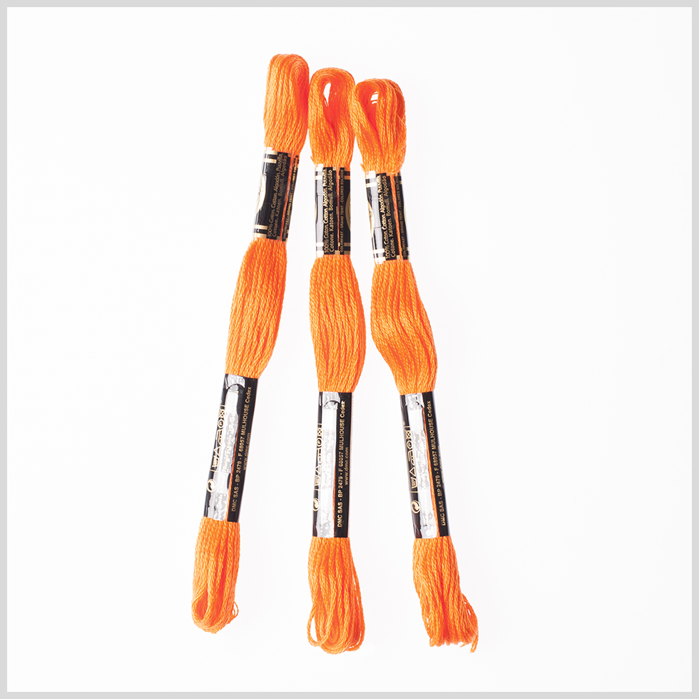 3-Pack DMC Size 6 Embroidery Floss #740 Carrot 3-Pack DMC Size 6 Embroidery Floss #740 Carrot