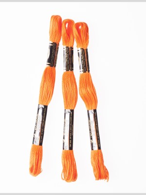 3-Pack DMC Size 6 Embroidery Floss #740 Carrot 3-Pack DMC Size 6 Embroidery Floss #740 Carrot