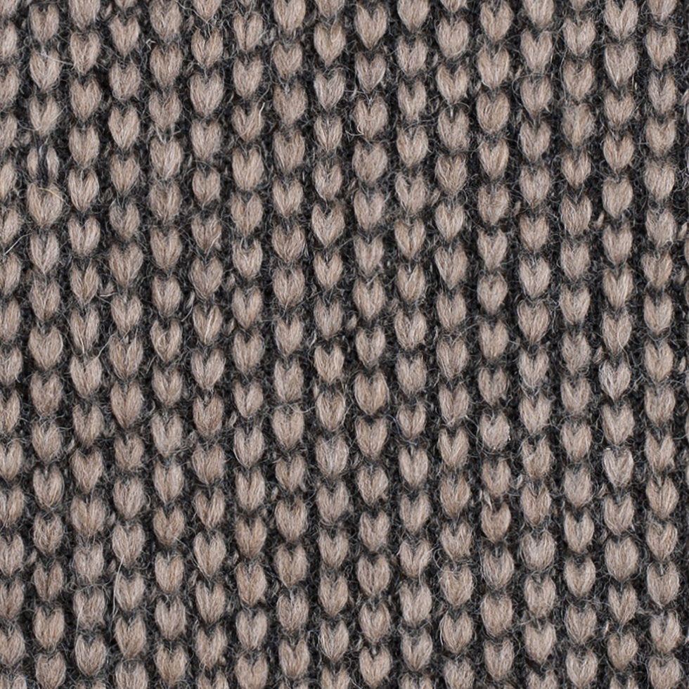 Herno Taupe Knit Wool Coating