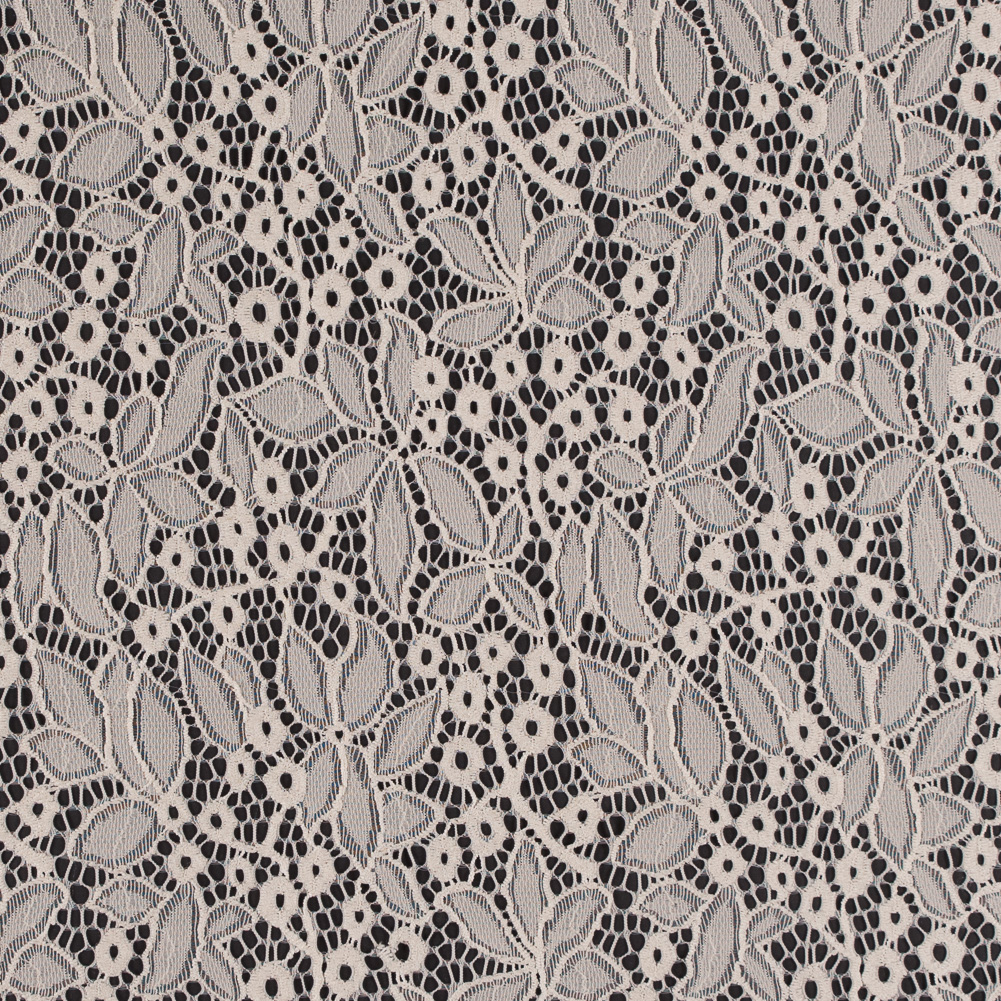 Stretch Lace – Off-White Floral – Katerina Collection Stretch Lace – Off-White Floral – Katerina Collection