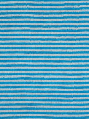 Malibu Blue/White Candy Striped Crinkled Organdy Malibu Blue/White Candy Striped Crinkled Organdy