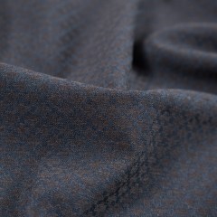 Blue and Brown Geometric Stretch Suiting Blue and Brown Geometric Stretch Suiting