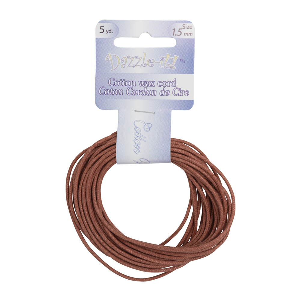 Dazzle-It Mauve Cotton Wax Cord – 1.5mm Dazzle-It Mauve Cotton Wax Cord – 1.5mm