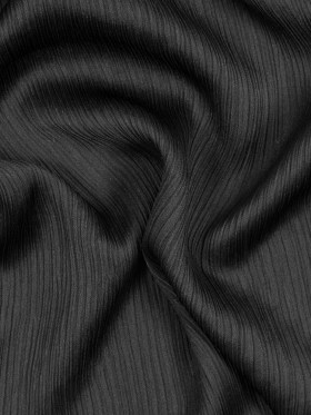 Black Stretch Rayon Plisse Black Stretch Rayon Plisse