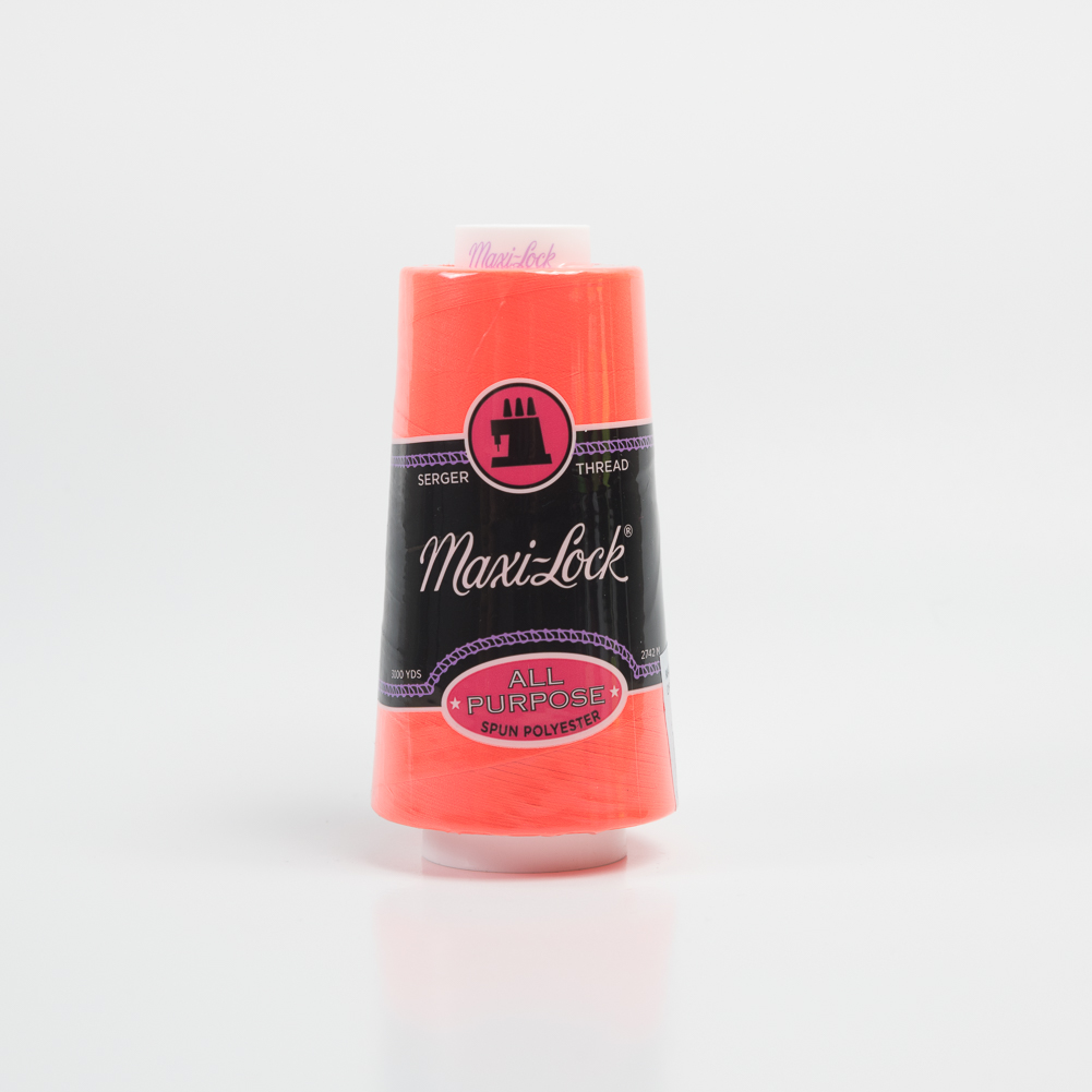 Maxi-Lock Serger Thread 3000yds – Neon Orange Maxi-Lock Serger Thread 3000yds – Neon Orange