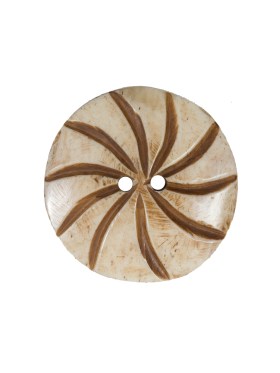 Natural Etched Bone Button – 36L/23mm Natural Etched Bone Button – 36L/23mm