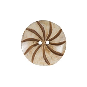 Natural Etched Bone Button – 36L/23mm Natural Etched Bone Button – 36L/23mm