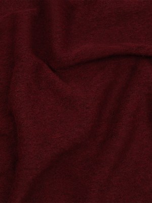 Italian Maroon Fuzzy Wool Knit Italian Maroon Fuzzy Wool Knit