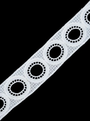 Off-White Geometric Venise Lace – 2″ Off-White Geometric Venise Lace – 2″