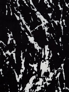 Black and White Abstract Burnout Polyester Woven with Fused Backing Black and White Abstract Burnout Polyester Woven with Fused Backing