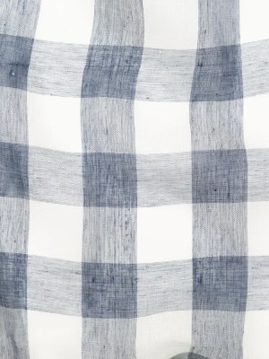 Monte Pergola Indigo Buffalo Check Linen Scrim Monte Pergola Indigo Buffalo Check Linen Scrim