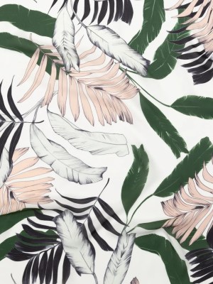 Milly Tropical Leaves Silk Georgette Milly Tropical Leaves Silk Georgette