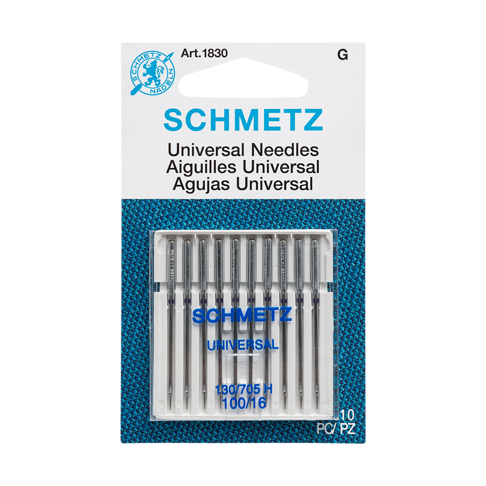Schmetz Universal Machine Needles – 100/16 – 10 ct Schmetz Universal Machine Needles – 100/16 – 10 ct