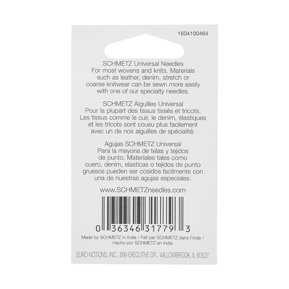 Schmetz Universal Machine Needles - 120/19 - 5 ct
