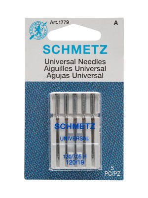 Schmetz Universal Machine Needles – 120/19 – 5 ct Schmetz Universal Machine Needles – 120/19 – 5 ct