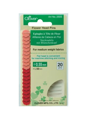 Clover Flower Head Pins for Medium Weight Fabrics – 20 ct Clover Flower Head Pins for Medium Weight Fabrics – 20 ct