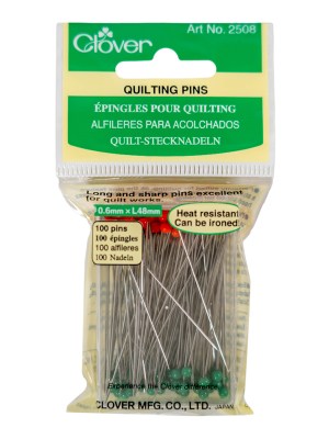 Clover Heat Resistant Quilting Pins – 100 ct Clover Heat Resistant Quilting Pins – 100 ct